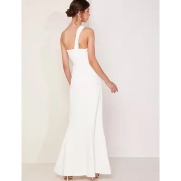 Cmeo Collective Pursue One-Shoulder Gown	Ivory Size XS NWT - Picture 4 of 5